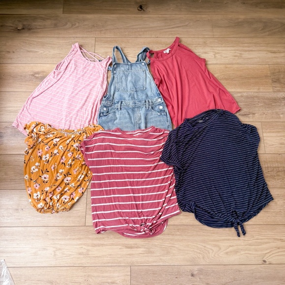 BACK TO SCHOOL GIRLS SIZE XL 14/16/18 PRETTY SUMMER CLOTHING BUNDLE - Picture 1 of 8